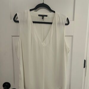 White House Black Market Elegant sleeveless white shell